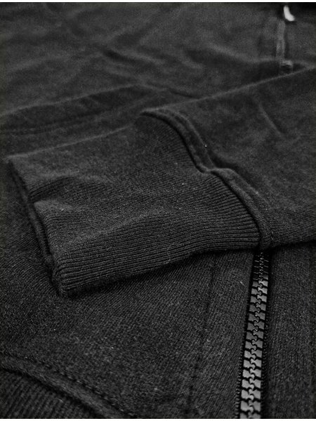 Moletom Calvin Klein Jeans Masculino Hoodie Full Zip Vertical Logo Preto
