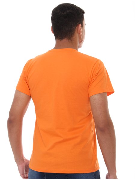 Camiseta Ralph Lauren Masculina Custom Fit Laranja
