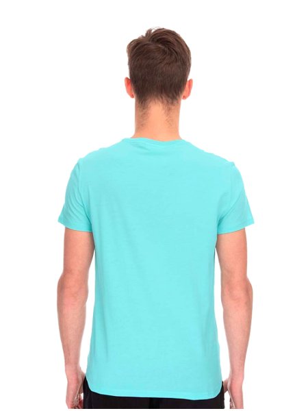 Camiseta Lacoste Masculina Jersey Pima Cotton Azul Turquesa