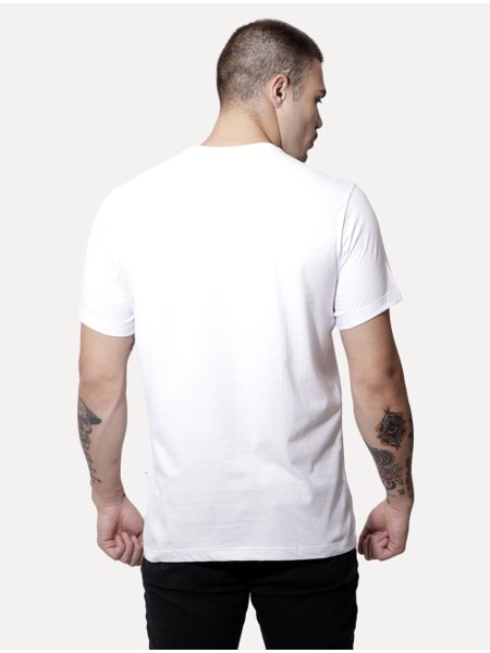 Camiseta Nautica Masculina Sail Graphic Colors Branca