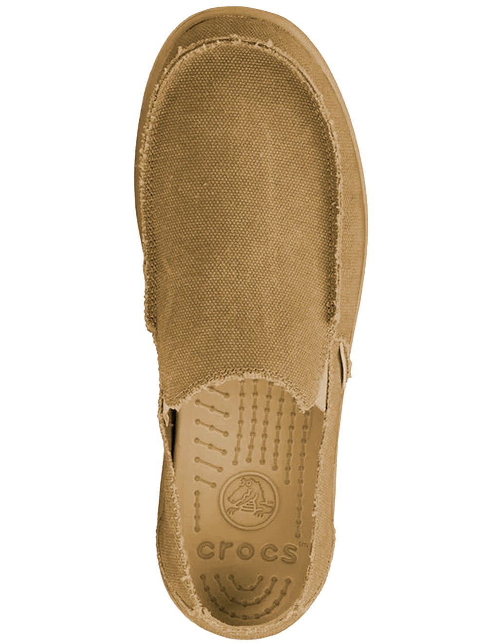 Mocassim Crocs Masculino Lona Santa Cruz Cáqui | Secret Outlet
