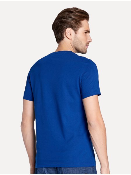 Camiseta Tommy Hilfiger Masculina Core Logo Azul Royal
