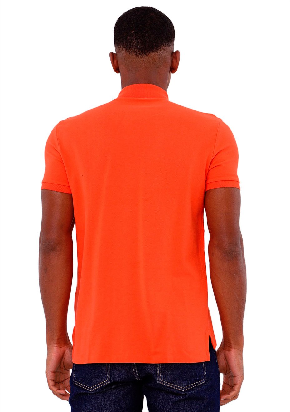 playera polo naranja
