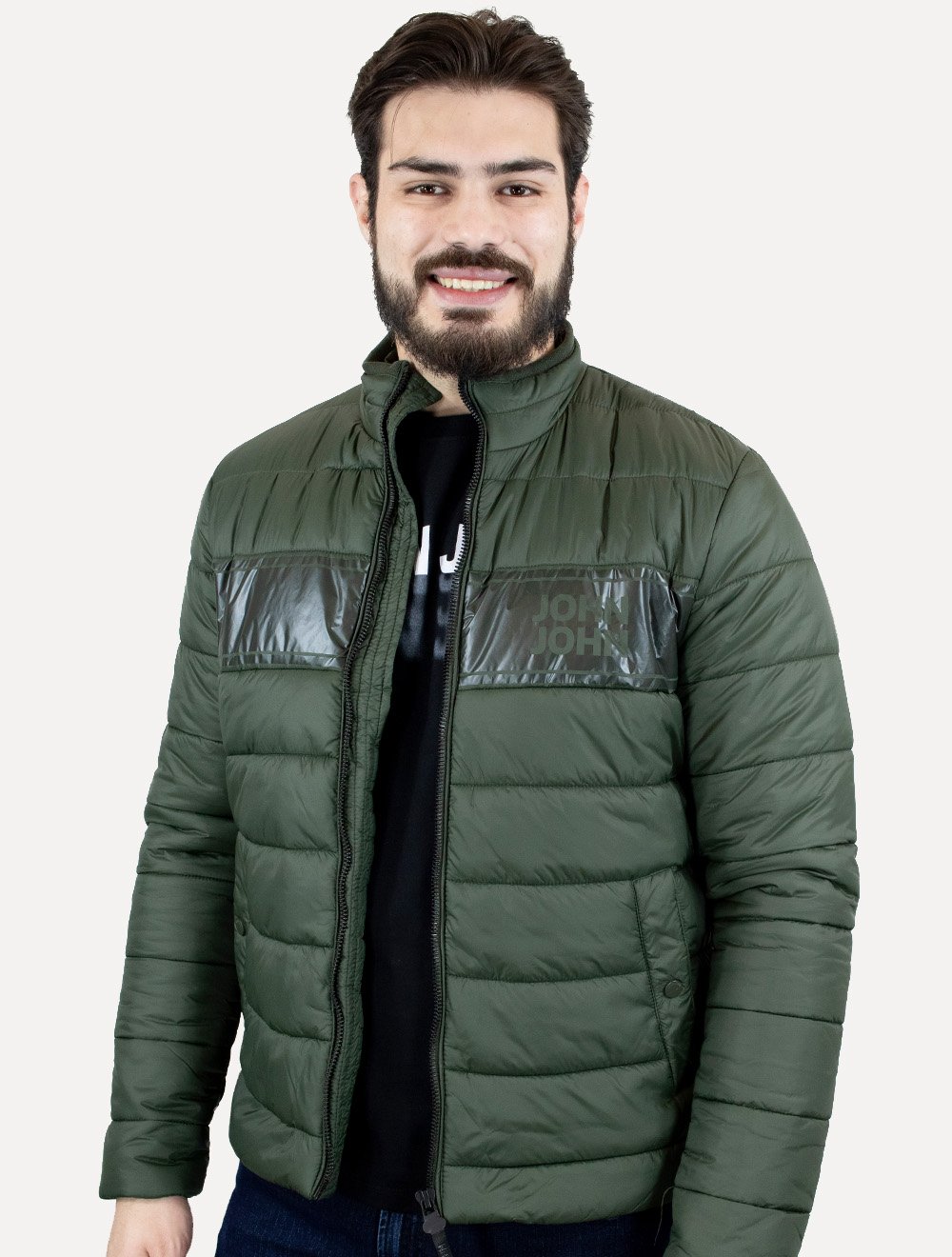 Jaqueta John John Masculina Nylon Sidney Verde Militar | Secret Outlet
