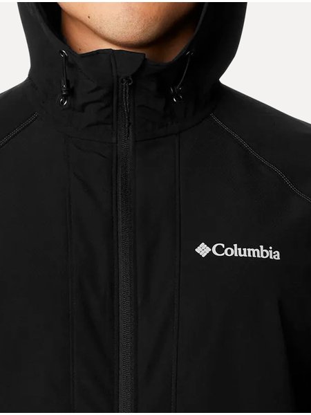 Jaqueta Columbia Masculina Tall Heights II Hooded Softshell Preta