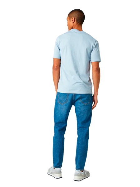 Camiseta Diesel Masculina T-Diegos-K30 Light Patch Azul Claro