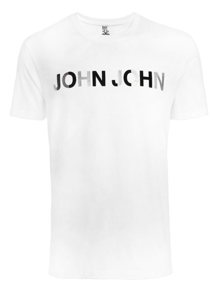 Camiseta John John Masculina Regular Velvet Glam Logo Branca