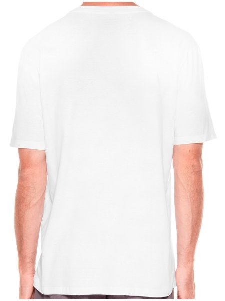 Camiseta John John Masculina Regular Velvet Glam Logo Branca