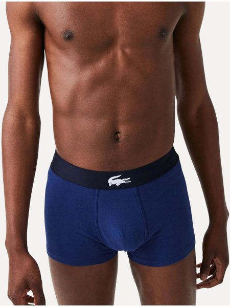Lacoste, Lacoste 3 Pack Printed Trunks, Black Bck