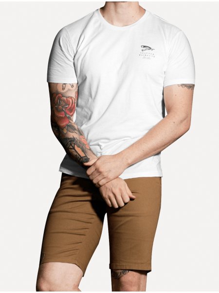 Camiseta King & Joe Masculina Collab Barba de Respeito Off-White