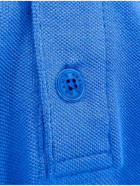 Polo Aramis Masculina Piquet Inner Tape Detail Azul Cobalto