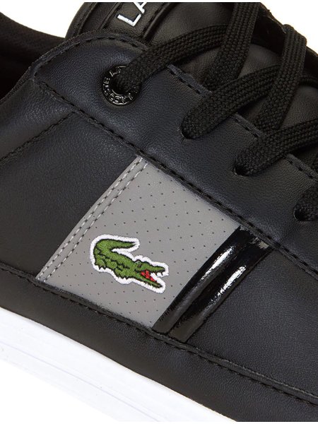 Tênis Lacoste Masculino Europa Preto/Cinza | Secret Outlet