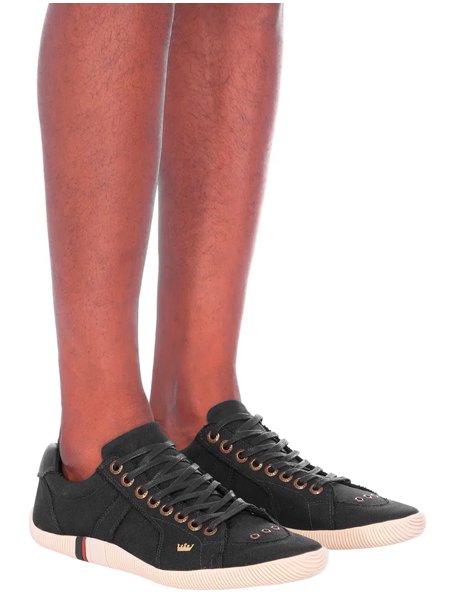 Tênis Osklen Masculino Lona New Riva Preto | Secret Outlet