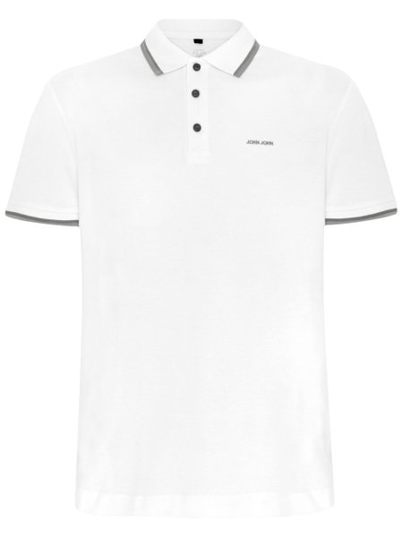 Camiseta Masculina John John Line Branco - Estilo Minimalista e Sofisticado  para Homens Modernos