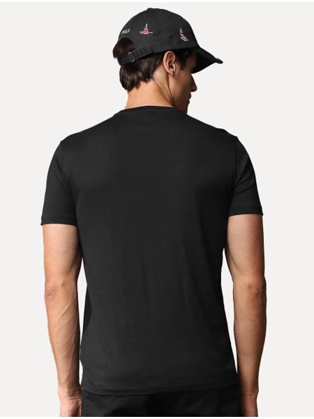 Camiseta Ralph Lauren Masculina Custom Slim Fit Preta