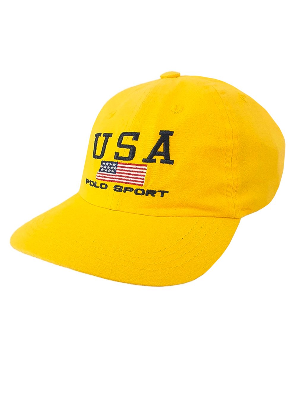 Boné Ralph Lauren US Flag USA Polo Sport Amarelo