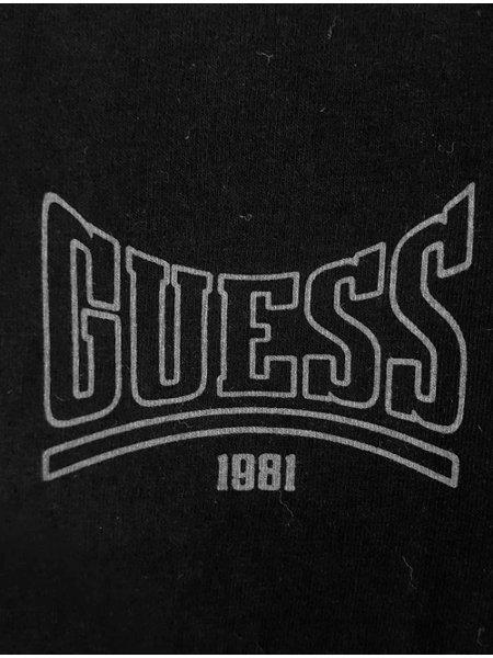 Camiseta Guess Masculina Arc Silk Chess Logo Preta