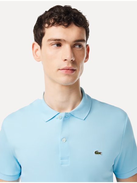 Polo Lacoste Masculina L.12.12 Azul Celeste