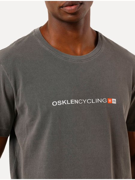Camiseta Osklen Masculina Slim Stone Cycling Chumbo