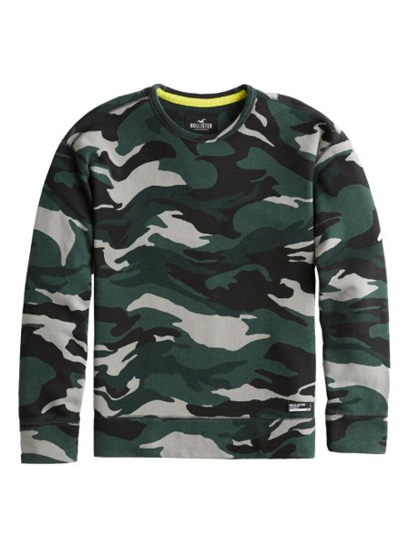 hollister camo moletom com capuz