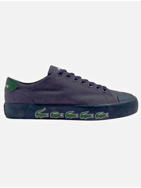 Tênis Lacoste Lona Gripshot Nvy/Dk Grn Azul Marinho Secret Outlet