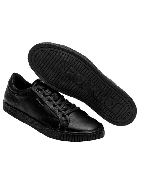 Tênis Preto Tênis De Couro Masculino Couro Tenis John John Tênis