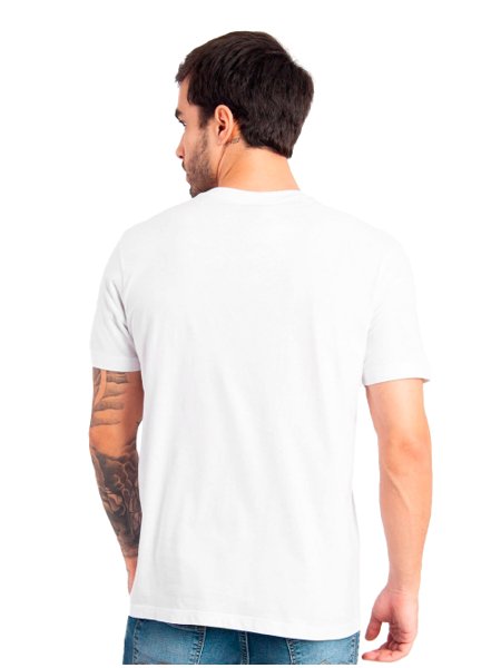 Camiseta John John Masculina Relaxed Crroked Branca no Shoptime