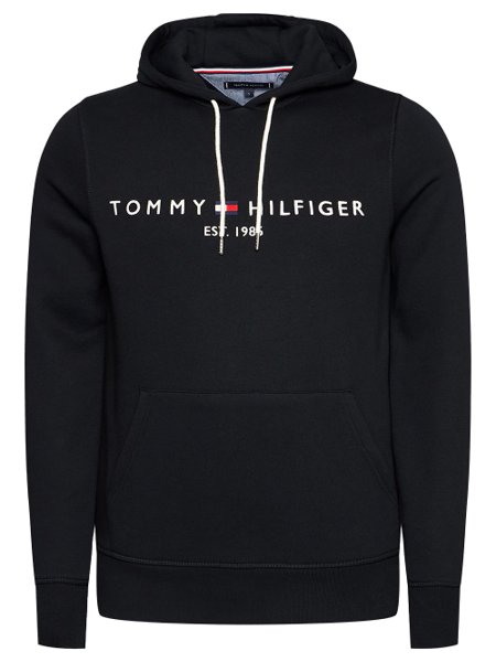 Moletom Tommy Hilfiger Masculino Fleece Hoody Logo Preto