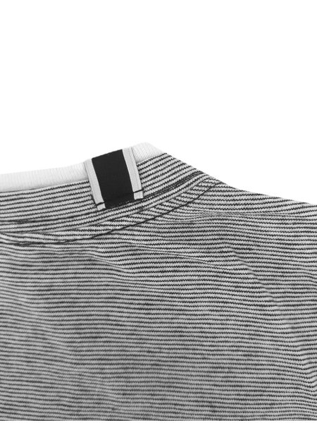 Camiseta Replay Masculina Pocket Striped Cinza