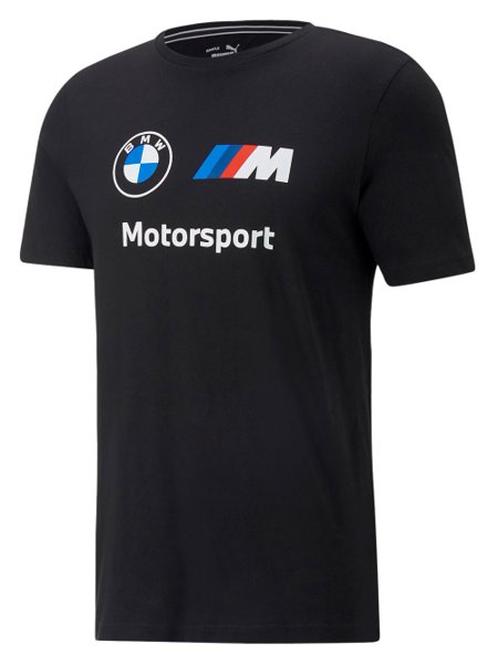 Camiseta Puma Masculina BMW M Motorsport Essentials Logo Preta