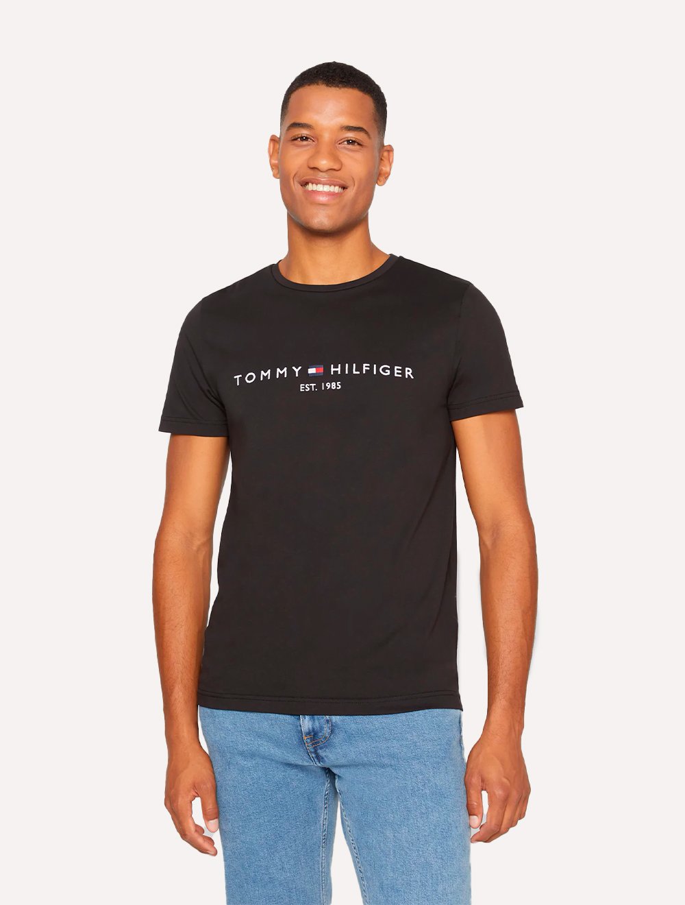 Camiseta Tommy Hilfiger Masculina Core Logo Tee Preta