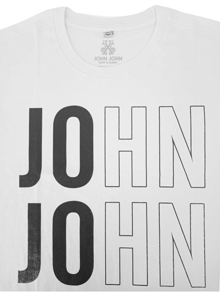 Camiseta John John Logo Chumbo Degrade - Outlet360