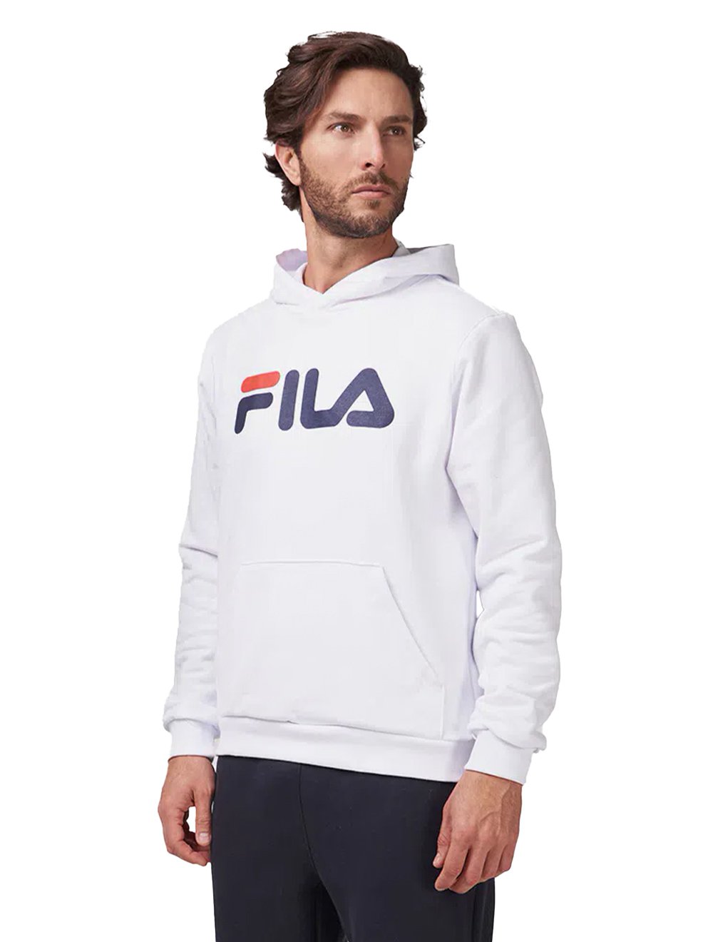 Moletom Fila Masculino Letter New Branco