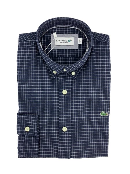 camisa lacoste linho