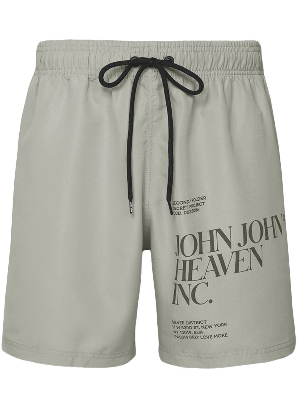 Short John John Masculino Heaven Inc. Cinza