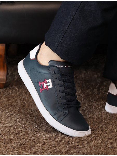 Tênis Tommy Hilfiger Masculino Daniel 24 Monogram Azul Marinho