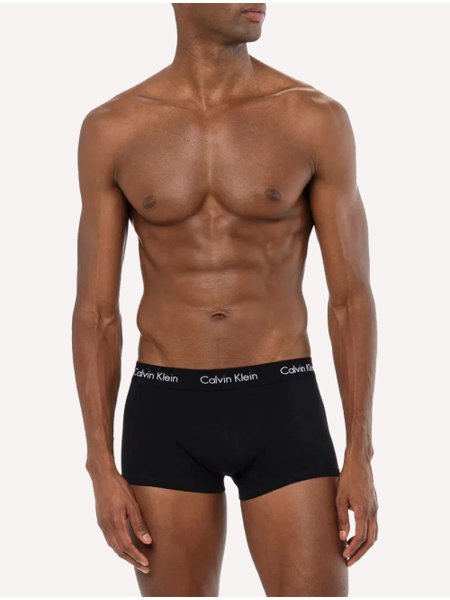 Cuecas Calvin Klein Underwear Plus Trunk Stretch All Black Pack 3UN