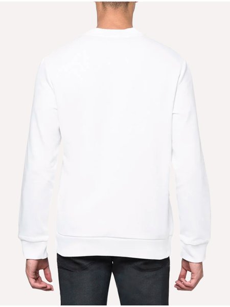 Moletom Calvin Klein Jeans Masculino Crewneck Issue Monograma Branco