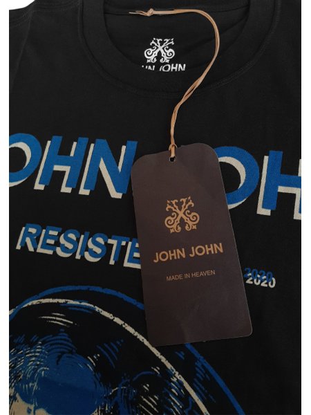 Camiseta John John Masculina Blue Skull Preta