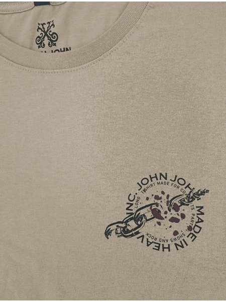 Camiseta John John Masculina Regular JJ Made In Cinza Claro