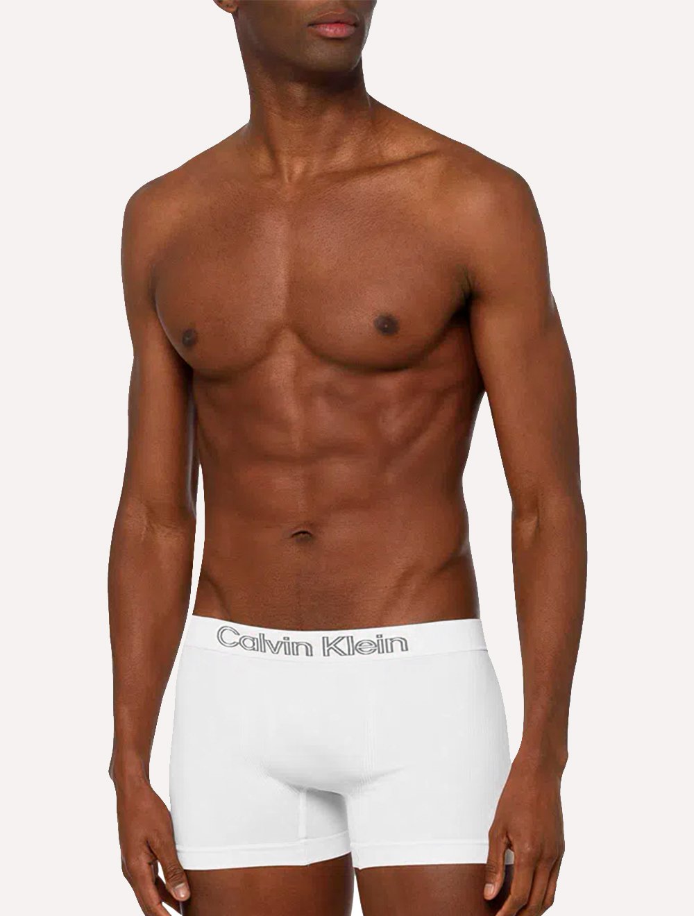 Cuecas Calvin Klein Underwear Trunk Seamless Outline Logo Brancas Pack 3UN