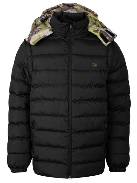 Jaqueta New Era Masculina Hoodie Puffer Neutral Wild Preta