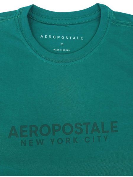 Camiseta Aeropostale Colors New York City Verde Escuro