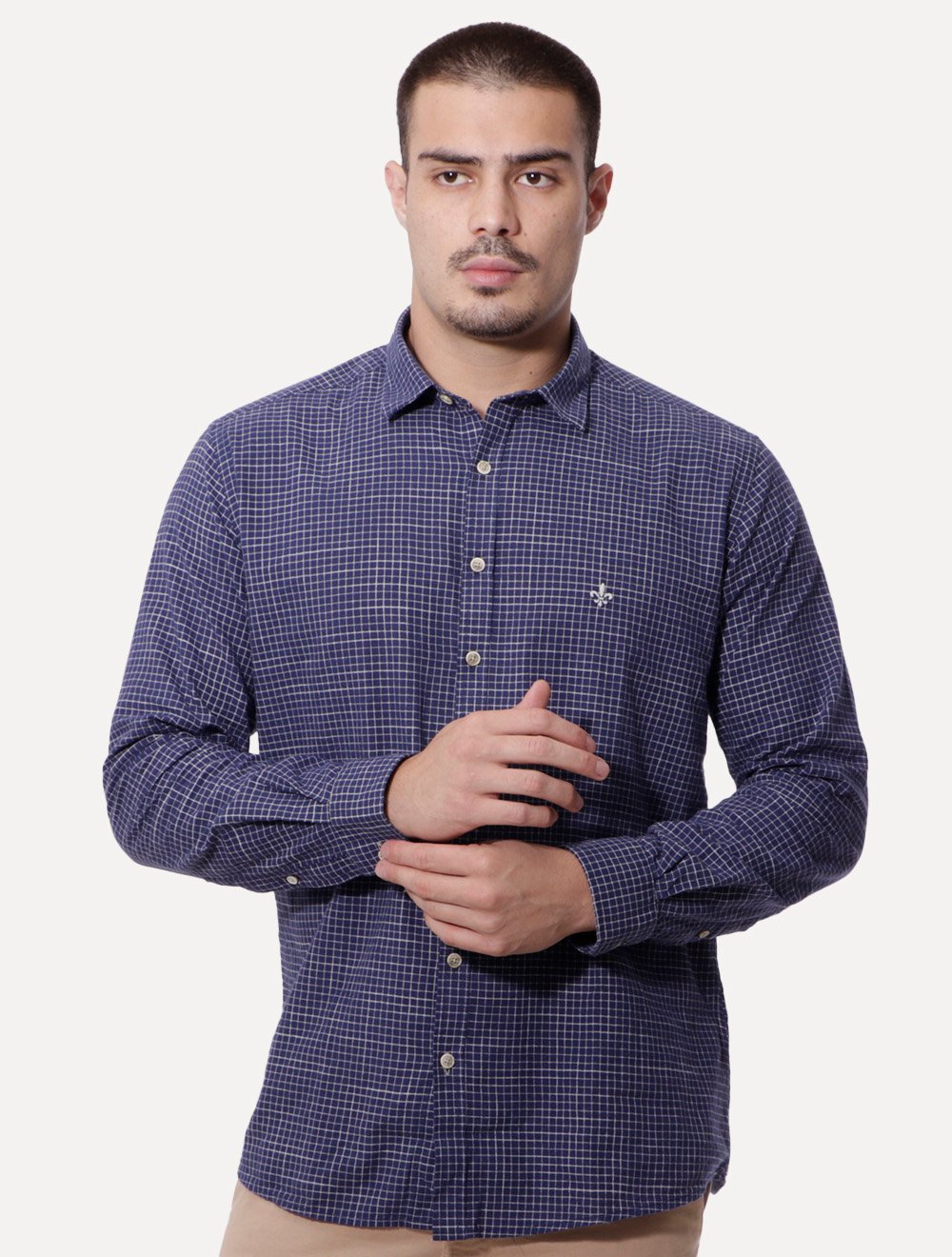 Camicia Springfield Uomo – Modello Ml Liso Cotton Slub MAO – Maniche Lunghe – Boy's
