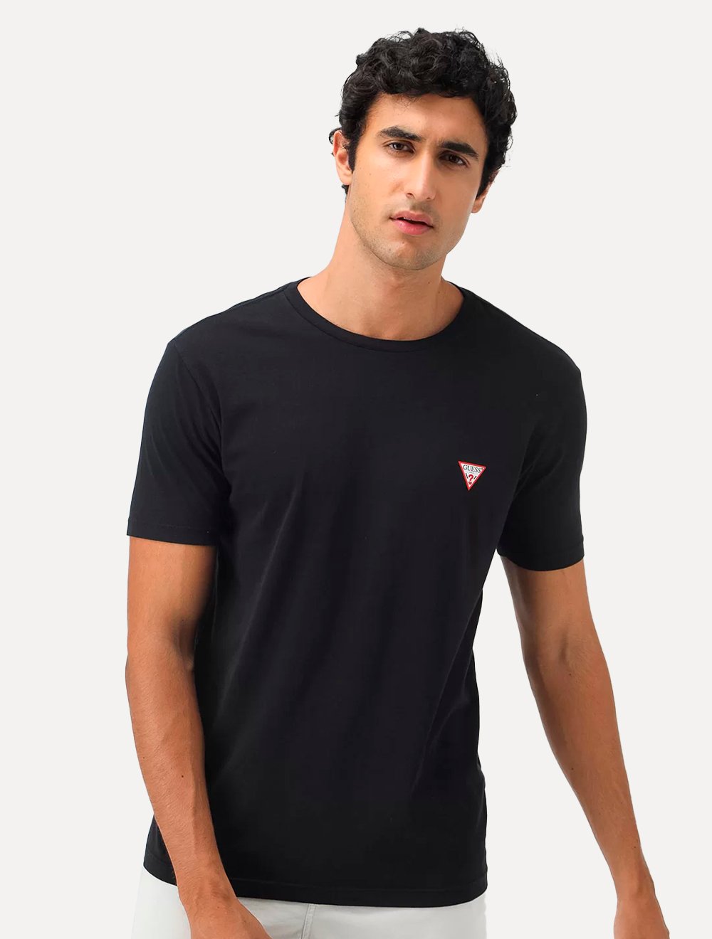 Camiseta Guess Masculina Original Small Triangle Preta