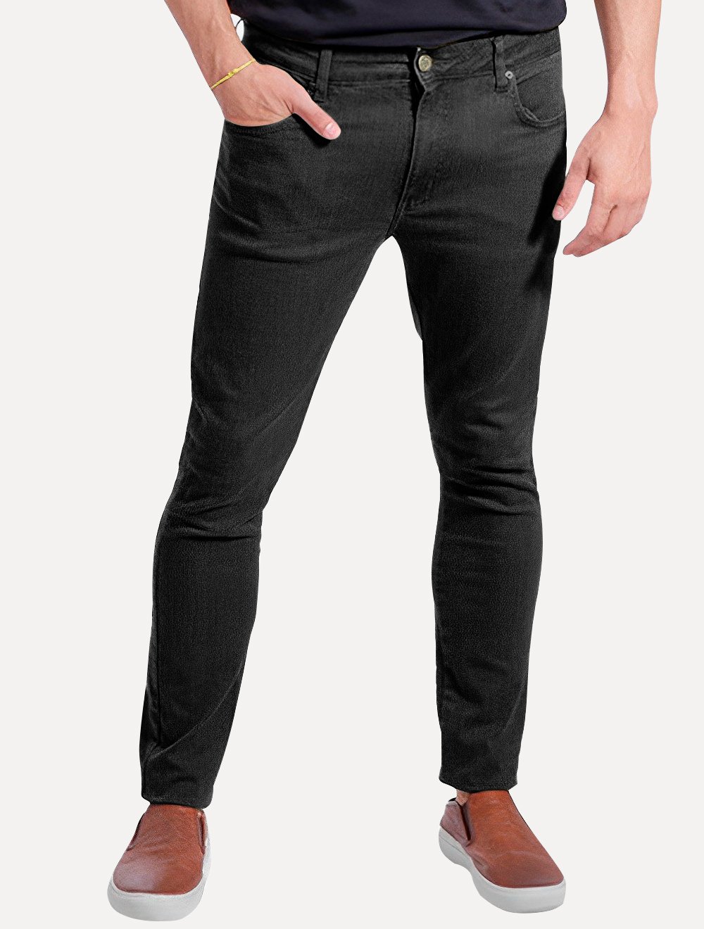 Calça Ralph Lauren Jeans Masculina Slim Stretch Preta