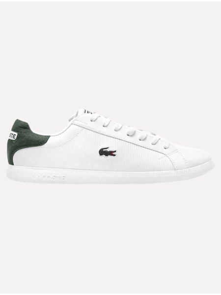 Tênis Lacoste Masculino Couro Graduate 319 Branco Secret Outlet