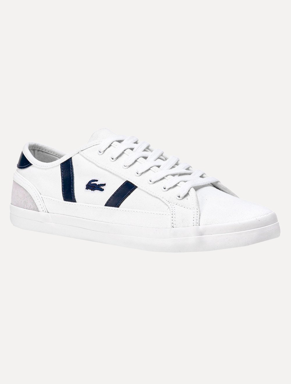 Tênis Lacoste Masculino Sideline Off Wht/Nvy Off-White