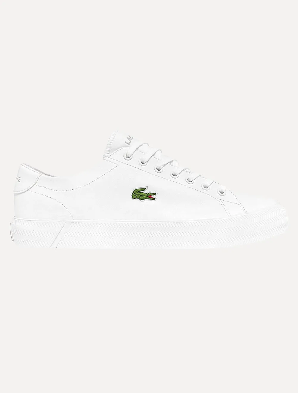 Tênis Lacoste Masculino Couro Gripshot Wht/Wht Branco Secret Outlet