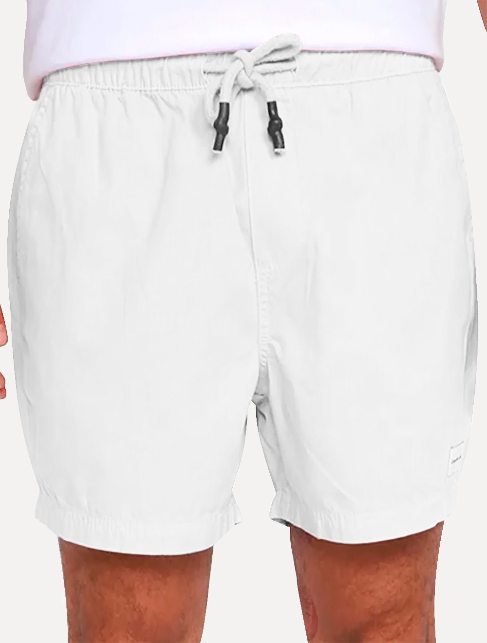 Short Calvin Klein Jeans Masculino Color Elastic Waist Branco